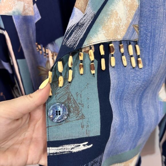 Pierre Lamonte Vintage Blazer Art To Wear Size 12 - Picture 9 of 16